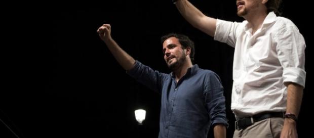 Alberto Garzón y Pablo Iglesias Alberto Garzón y Pablo Iglesias