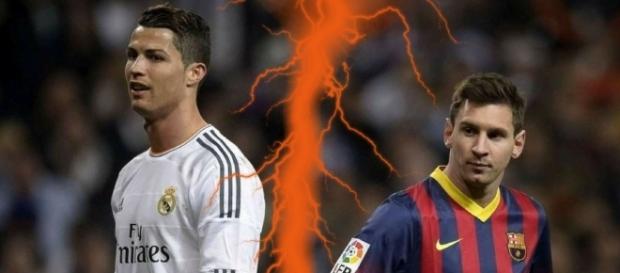 Cristiano Ronaldo y Leo Messi en uno de sus enfrentamientos Cristiano Ronaldo y Leo Messi en uno de sus enfrentamientos