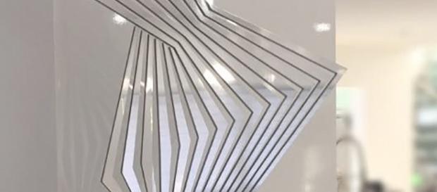 Martin's art is abstract and often inspired by geometric patterns. / Photo via Martin Schoffel, used with permission. Martin's art is abstract and often inspired by geometric patterns. / Photo via Martin Schoffel, used with permission.