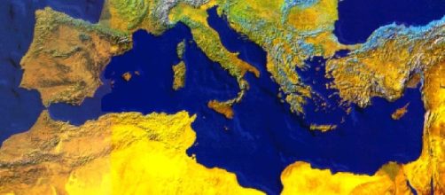 La cartina del Mare Mediterraneo