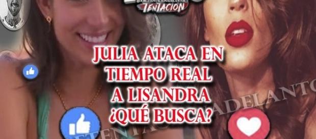 El cruel ataque de Julia a Lisandra por las redes El cruel ataque de Julia a Lisandra por las redes