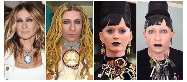 Ele consegue recriar fotos de famosos de forma bem-humorada Ele consegue recriar fotos de famosos de forma bem-humorada