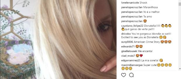 Penelope Cruz Instagram: prima foto da Donatella Versace Penelope Cruz Instagram: prima foto da Donatella Versace