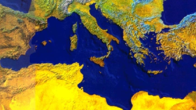 La cartina del Mare Mediterraneo