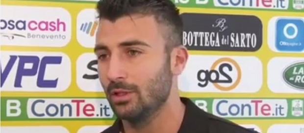 Fabio Ceravolo, ha segnato il gol della vittoria in Benevento-Frosinone Fabio Ceravolo, ha segnato il gol della vittoria in Benevento-Frosinone