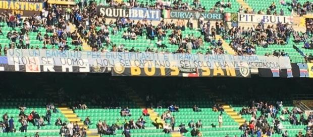 La Curva Nord dell'Inter non perdona la squadra La Curva Nord dell'Inter non perdona la squadra