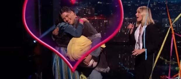 Kirsten succeeded in her task! The best promposal goes down the history books! c/o Jimmy Kimmel Live / YouTube Kirsten succeeded in her task! The best promposal goes down the history books! c/o Jimmy Kimmel Live / YouTube