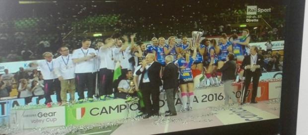 Igor Volley Novara, campionesse d'Italia 2016-2017 del Volley femminile. Igor Volley Novara, campionesse d'Italia 2016-2017 del Volley femminile.