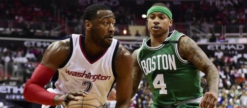 John Wall and the Wizards take on Isaiah Thomas and the Celtics in Game 7 on Monday. [Image via Blasting News image library/sportingnews.com]