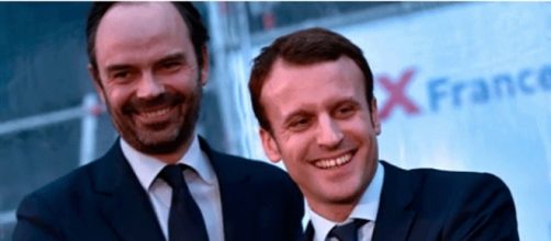 Le nouveau Premier ministre aux côtés d'Emmanuel Macron