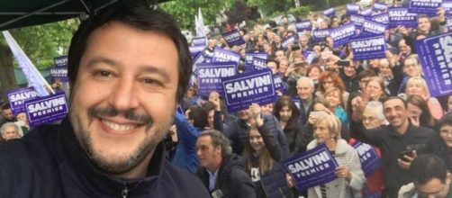 L'europarlamentare e segretario della Lega Nord, Matteo Salvini