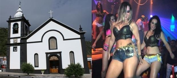 O que parecia uma igreja era, na verdade, uma boate (Foto: Reprodução) O que parecia uma igreja era, na verdade, uma boate (Foto: Reprodução)