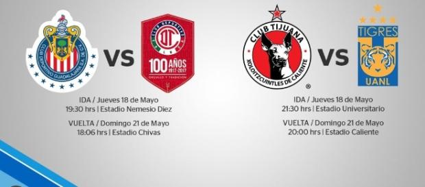 Semifinales Clausura 2017 (Foto: Twitter Liga MX) Semifinales Clausura 2017 (Foto: Twitter Liga MX)