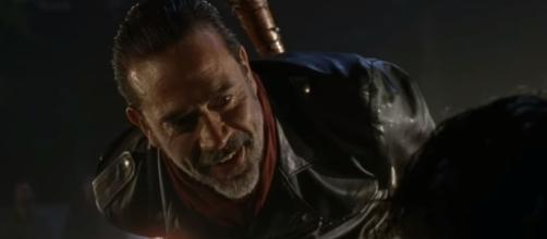 'The Walking Dead' villain Negan is psychoanalyzed. Image via joeyreid8/Photo Screencap via AMC/YouTube.com