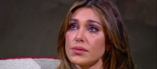 Belen Rodriguez commossa dalle parole di De Martino