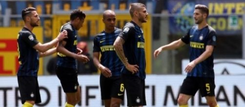 Lo sconforto dei giocatori interisti in Inter-Sassuolo 1-2