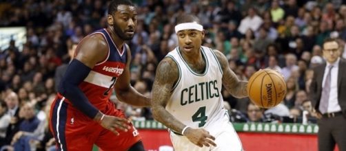 Thomas and the Celtics ousted Wall and the Wizards in Game 7 in Boston on Monday. [Image via Blasting News image library/thebetterbettors.com]