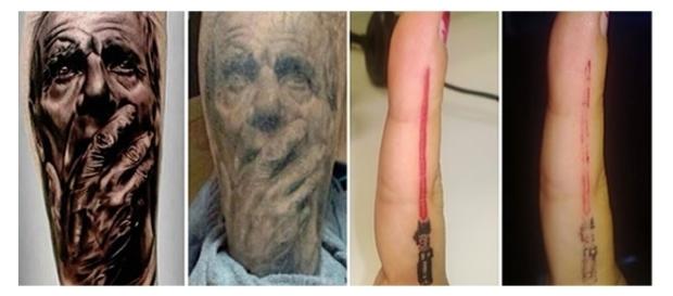 Mudanças que algumas tatuagens sofrem Mudanças que algumas tatuagens sofrem
