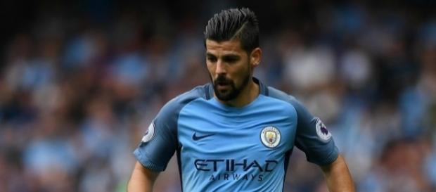 Nolito, en un partido disputado con el Manchester City Nolito, en un partido disputado con el Manchester City