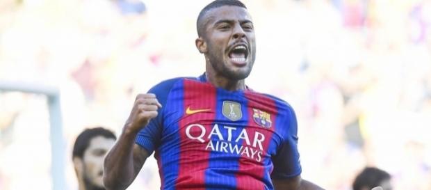 Rafinha Alcántara, en un partido con el F.C. Barcelona en la presente temporada Rafinha Alcántara, en un partido con el F.C. Barcelona en la presente temporada