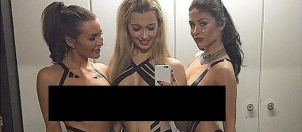 Uma nova moda surge nas baladas, vestir somente fita isolante - Reprodução/Instagram Uma nova moda surge nas baladas, vestir somente fita isolante - Reprodução/Instagram