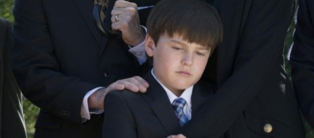 Young actor Kiefer O'Reilly has played some very somber roles. / Photos via Lifetime and Holly Carinci, used with permission. Young actor Kiefer O'Reilly has played some very somber roles. / Photos via Lifetime and Holly Carinci, used with permission.