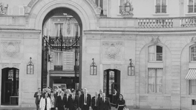 Macron à l'Elysée (avec le comité olympique)