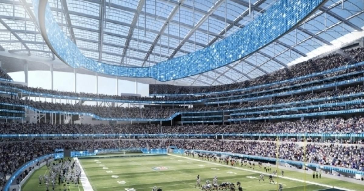 Record rain delays opening of Los Angeles Rams new stadium
