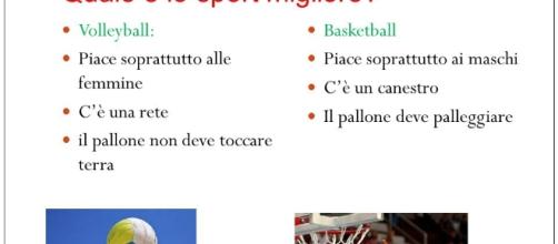 Volleyball vs basketball Ballo vs canto (fai click) Presentazione ... - slideplayer.it