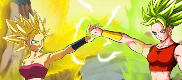 FanArt sobre Caulifla y Kale en Super Saiyajin FanArt sobre Caulifla y Kale en Super Saiyajin