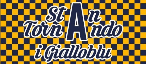 La grafica festosa apparsa sul sito dell'Hellas Verona La grafica festosa apparsa sul sito dell'Hellas Verona