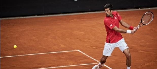 Novak Djokovic preparing to hit a backhand shot at the 2016 Rome Masters. Photo by Roberto Faccenda -- CC BY-SA 2.0 Novak Djokovic preparing to hit a backhand shot at the 2016 Rome Masters. Photo by Roberto Faccenda -- CC BY-SA 2.0