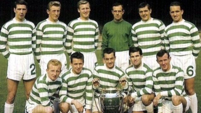 Il Celtic Glagow 1966/67, prima squadra a conquistare il 'treble' classico del calcio europeo