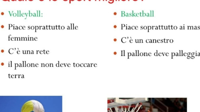 Volleyball vs basketball Ballo vs canto (fai click) Presentazione ... - slideplayer.it