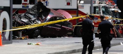 Woman killed, 22 injured after car plows into pedestrians in Times ... - go.com