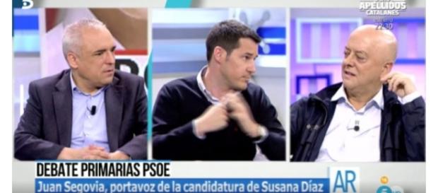 Los tres representantes de los candidatos Los tres representantes de los candidatos