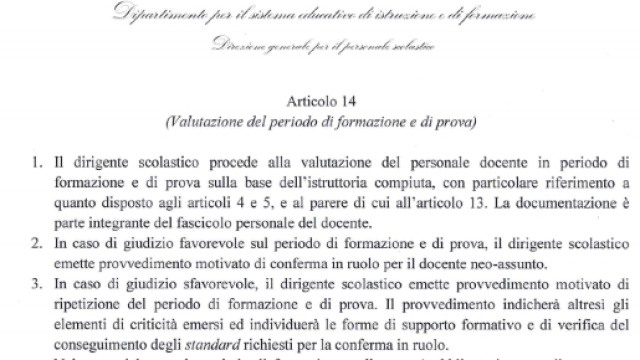 come sar&agrave; valutato il periodo di prova