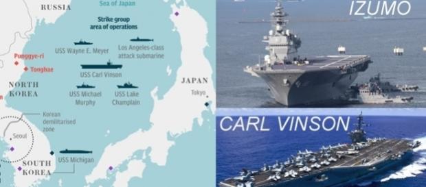 Cea mai mare navă de război japoneză s-a alăturat forței de atac a SUA Cea mai mare navă de război japoneză s-a alăturat forței de atac a SUA