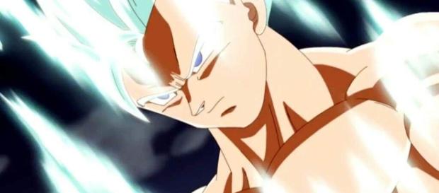 Gohan llega a un nuevo estado para enfrentar a su padre. Gohan llega a un nuevo estado para enfrentar a su padre.