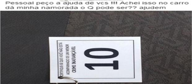 Homem não desconfiou que cartão era de um local onde sua namorada esteve Homem não desconfiou que cartão era de um local onde sua namorada esteve