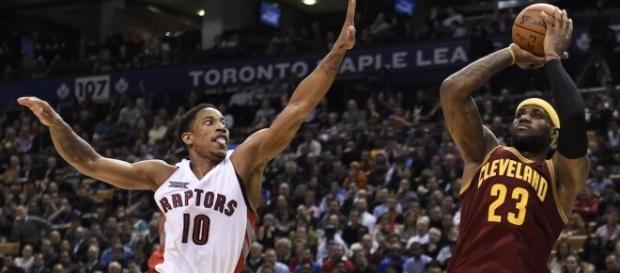 LeBron James led his Cleveland Cavaliers to a win over the Raptors - delanosports.com LeBron James led his Cleveland Cavaliers to a win over the Raptors - delanosports.com