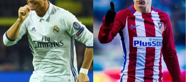 Ronaldo (Real Madrid) Griezmann (Atlético de Madrid). Ronaldo (Real Madrid) Griezmann (Atlético de Madrid).