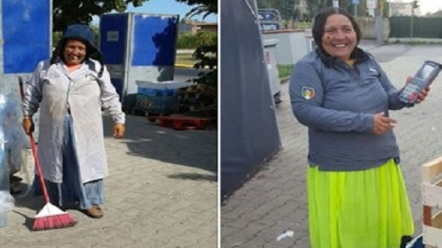 Le due foto divulgate su Facebook da uno dei due dipendenti Lidl licenziati