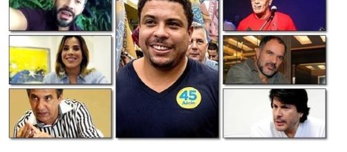 Veja quais famosos apoiaram Aécio Neves.