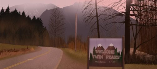 Benvenuti a Twin Peaks, l'immagine di apertura della famosa sigla della serie.