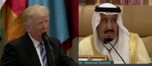 Donald Trump in Saudi Arabia, via Twitter