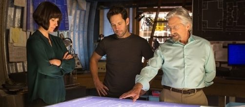 Evangeline Lilly, Paul Rudd, and Michael Douglas are all returning for "Ant-Man and the Wasp," due in July 2018. (Zade Rosenthal/Marvel/Disney)