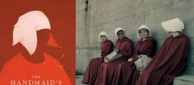 La serie está basada en la novela de Atwood del mismo nombre escrita en 1985. La serie está basada en la novela de Atwood del mismo nombre escrita en 1985.