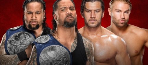 The Usos defended their tag team titles against Breezeango at 'Backlash' 2017. [Image via Blasting News image library/thedowneypatriot.com]