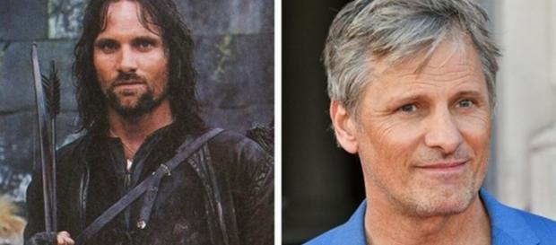 Viggo Mortensen, o Aragorn, 16 anos após o lançamento de ''A Sociedade do Anel''. Viggo Mortensen, o Aragorn, 16 anos após o lançamento de ''A Sociedade do Anel''.